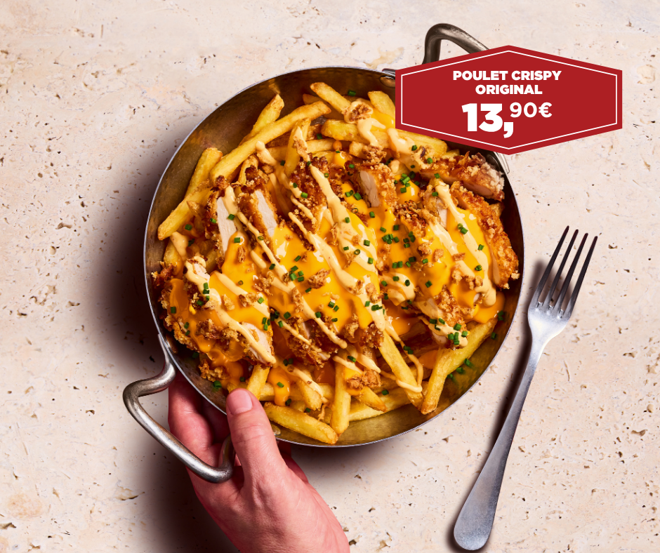 POULET CRISPY ORIGINAL : CHEESY & CROUSTILLANT